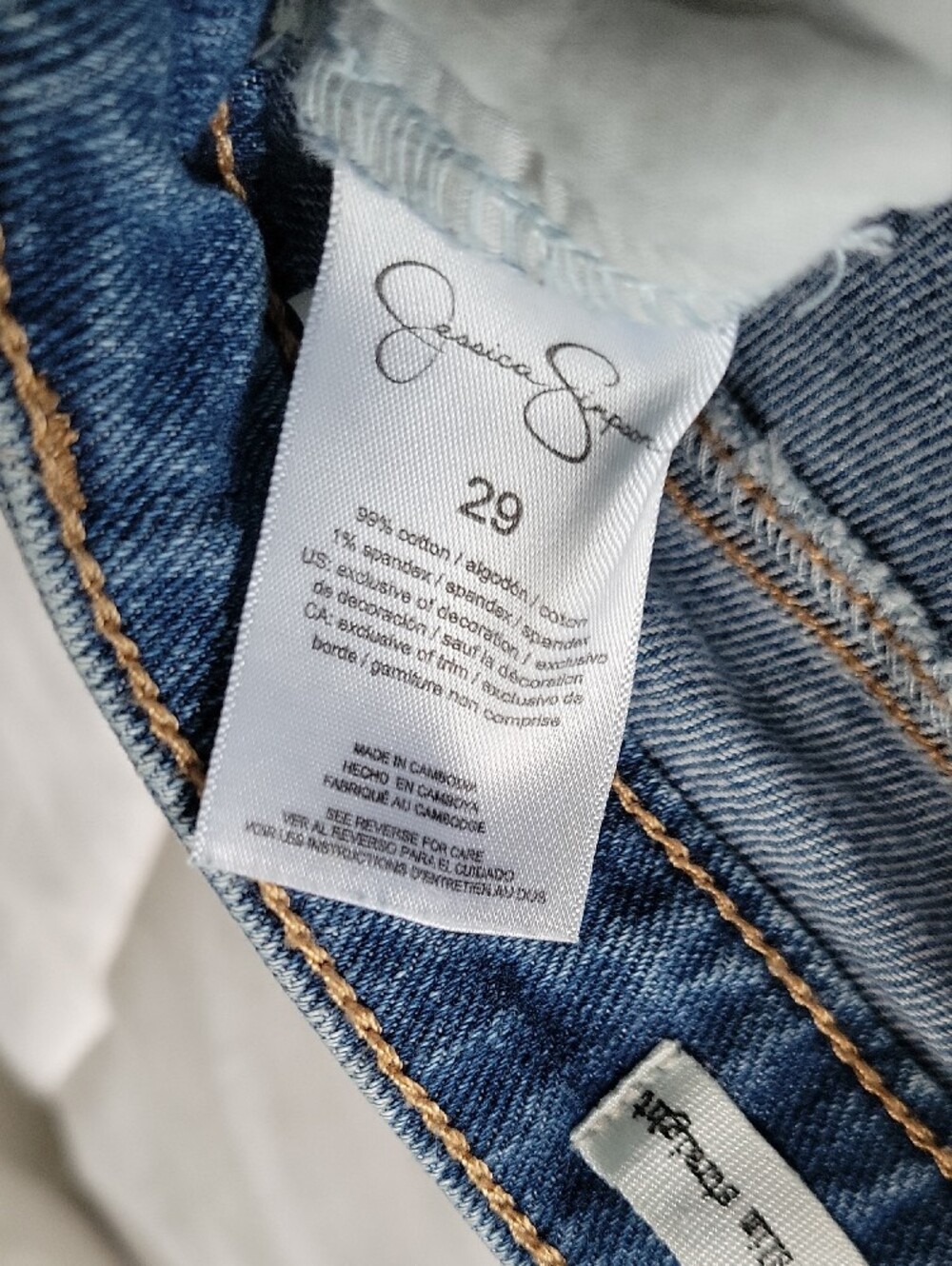 Jessica Simpson Spotlight High Rise Slim Straight Ankle Jeans 29 Little Stretch - Picture 3 of 7